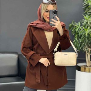استایل با پالتو قهوه ای