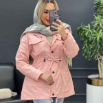 بارانی کمر گت چهار جیب کد 3846