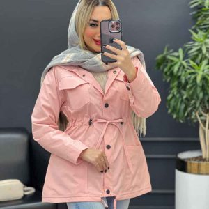 بارانی کمر گت چهار جیب کد 3846