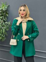 مانتو چهار دکمه آستین دو دکمه کد 4276 - تصویر 6