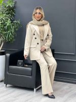 ست مانتو و شلوار شش دکمه کد 4279 - تصویر 17