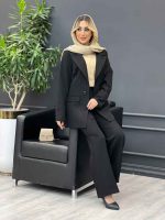 ست مانتو و شلوار شش دکمه کد 4279 - تصویر 15