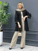 مانتو جلو باز نگین دار کد 4281 - تصویر 15