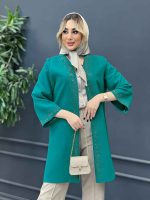 مانتو جلو باز نگین دار کد 4281 - تصویر 10