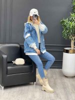 جین ترکیبی زاپ دار کد 4042 - تصویر 18