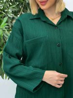 شومیز کراش دو جیب کد 4282 - تصویر 12
