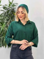 شومیز کراش دو جیب کد 4282 - تصویر 18