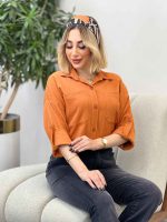 شومیز کراش دو جیب کد 4282 - تصویر 7