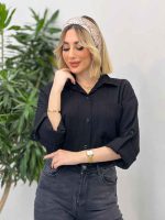 شومیز کراش دو جیب کد 4282 - تصویر 4