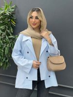 مانتو لینن شش دکمه کد 4293 - تصویر 8