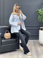 مانتو لینن شش دکمه کد 4293 - تصویر 15