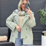 مانتو لینن شش دکمه کد 4293