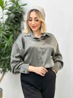 شومیز ساتن سلین کد 4309 - تصویر 15