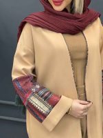 مانتو آستین پاکتی طرح دار کد 4313 - تصویر 14