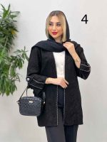 مانتو فکورا مروارید دوزی کد 4310 - تصویر 21