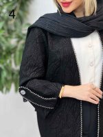 مانتو فکورا مروارید دوزی کد 4310 - تصویر 5