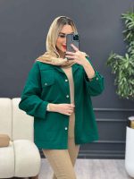 مانتو لینن چهار جیب کد 4285 - تصویر 3