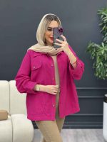 مانتو لینن چهار جیب کد 4285 - تصویر 2