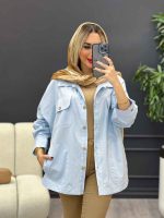 مانتو لینن چهار جیب کد 4285 - تصویر 6