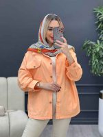 مانتو لینن چهار جیب کد 4285 - تصویر 4
