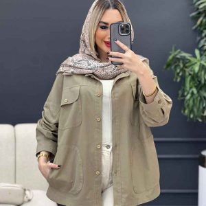 مانتو لینن چهار جیب کد 4285