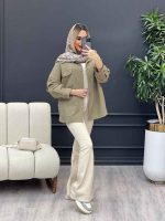 مانتو لینن چهار جیب کد 4285 - تصویر 9
