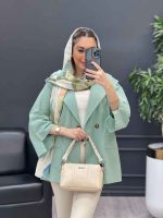 مانتو دو دکمه جیب نما کد 4316 - تصویر 11