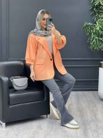 مانتو لینن تک دکمه کد 4294 - تصویر 14