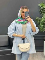 مانتو لینن تک دکمه کد 4294 - تصویر 4