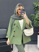 مانتو ژیله دکمه دار کد 4322 - تصویر 15