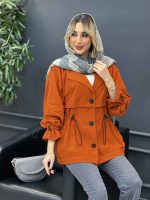 مانتو لینن ژیله دار دلوین کد 4291 - تصویر 7