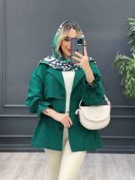 مانتو لینن ژیله دار دلوین کد 4291 - تصویر 2