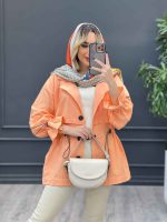 مانتو لینن ژیله دار دلوین کد 4291 - تصویر 9