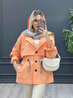 مانتو لینن ژیله دار دلوین کد 4291 - تصویر 6