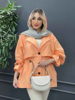 مانتو لینن ژیله دار دلوین کد 4291 - تصویر 16