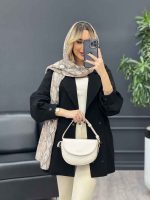 مانتو لینن سر آستین دکمه کد 4321 - تصویر 7
