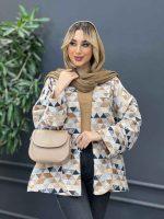 مانتو آستین مغزی دوزی ژاکارد کد 4320 - تصویر 4