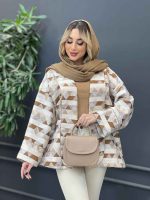 مانتو آستین مغزی دوزی ژاکارد کد 4320