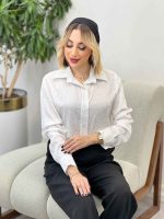 شومیز ساتن طرح دار کد 4301 - تصویر 14