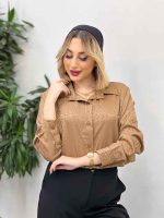 شومیز ساتن طرح دار کد 4301 - تصویر 15