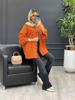 مانتو لینن پلیسه دار کد 4283 - تصویر 16