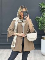 مانتو لینن پلیسه دار کد 4283 - تصویر 4