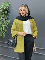 مانتو جلو باز مروارید دوزی کد 4306 - تصویر 16