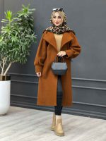پالتو بلند یقه آمریکایی کد 4235 - تصویر 26