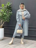 پالتو بلند یقه آمریکایی کد 4235 - تصویر 28