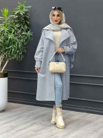 پالتو بلند یقه آمریکایی کد 4235 - تصویر 27