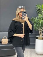 مانتو لینن جیب دکمه کد 4327 - تصویر 20