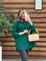 مانتو لینن جلو بسته کد 4292 - تصویر 4