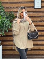 مانتو لینن جلو بسته کد 4292 - تصویر 10