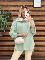 مانتو لینن جلو بسته کد 4292 - تصویر 8
